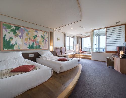 展望ジャグジー付ツインルーム