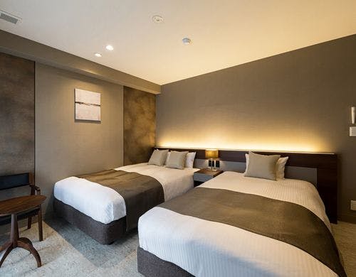 ツインルーム２６平米の間取り図です。