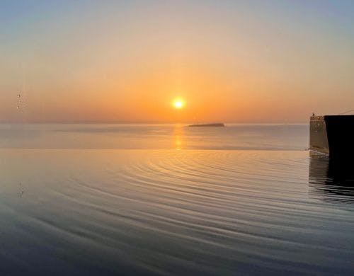 展望温泉からの日の出