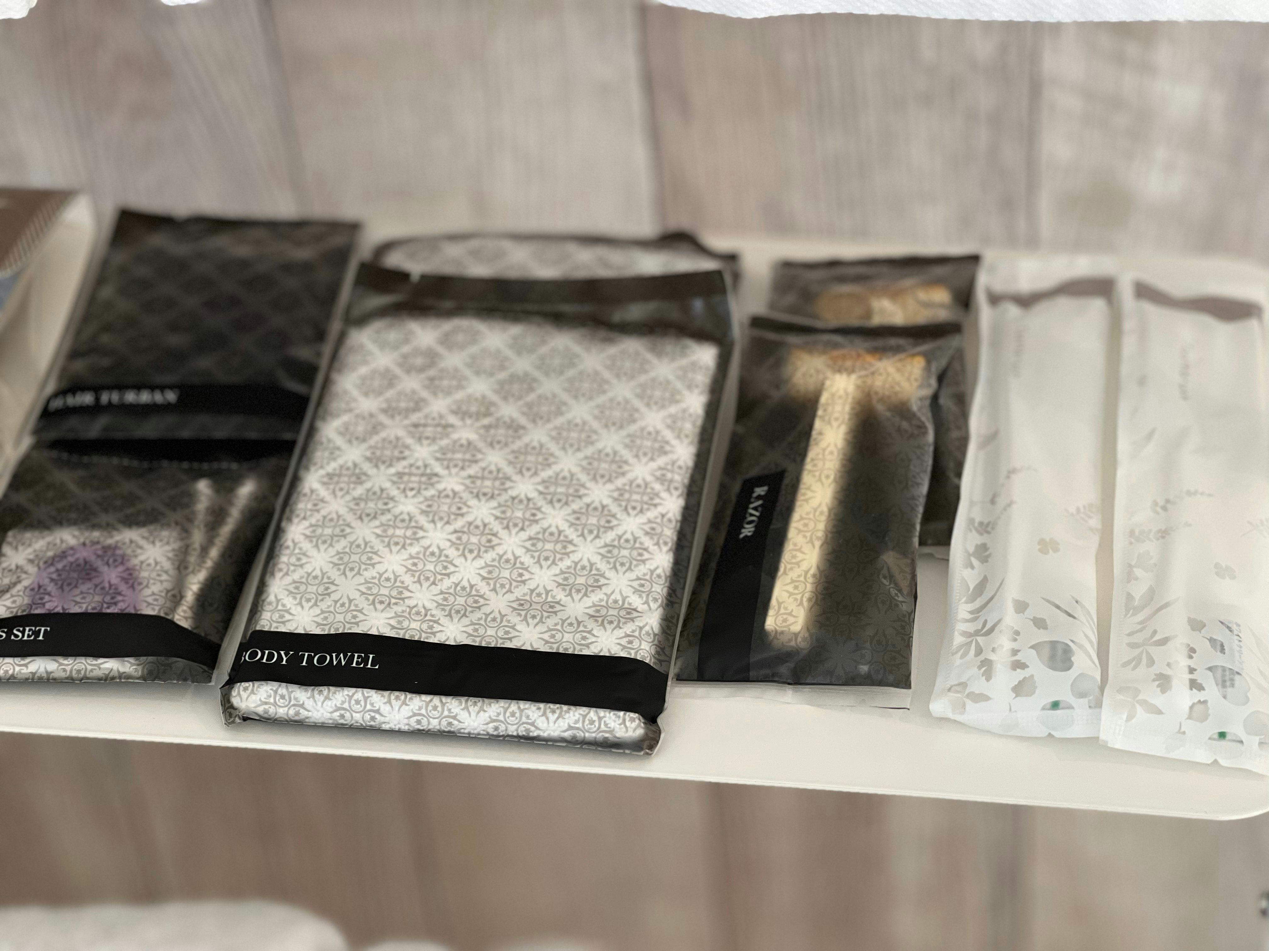 칫솔, 바디 워시 타월