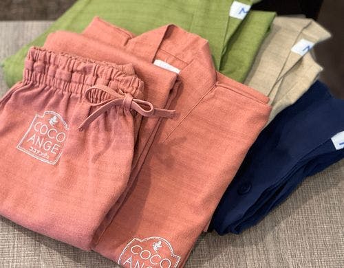 無料貸出しの作務衣