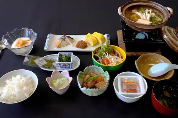 サングリーン菊川自慢の和朝食。