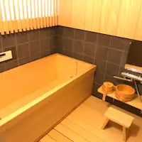 Hinoki wooden bath