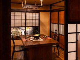 層雲峡　朝陽亭