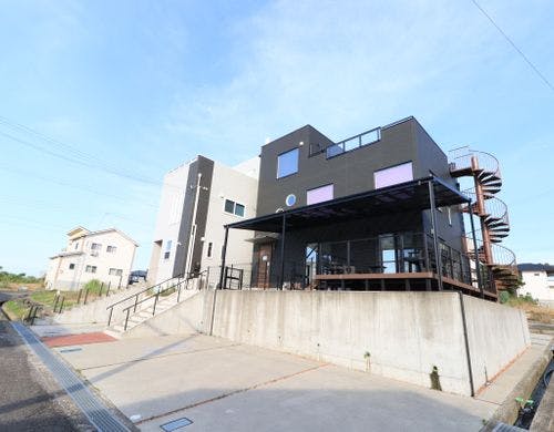 檜木61号棟屋根付きBBQ