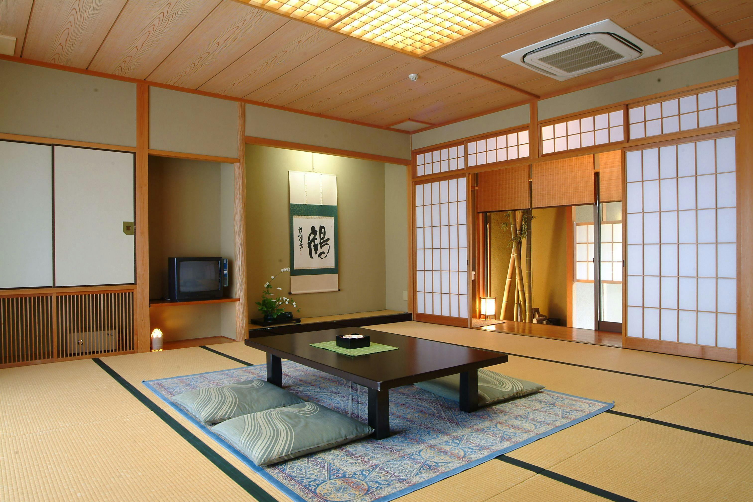 큰 객실 '츠바키'의 예시