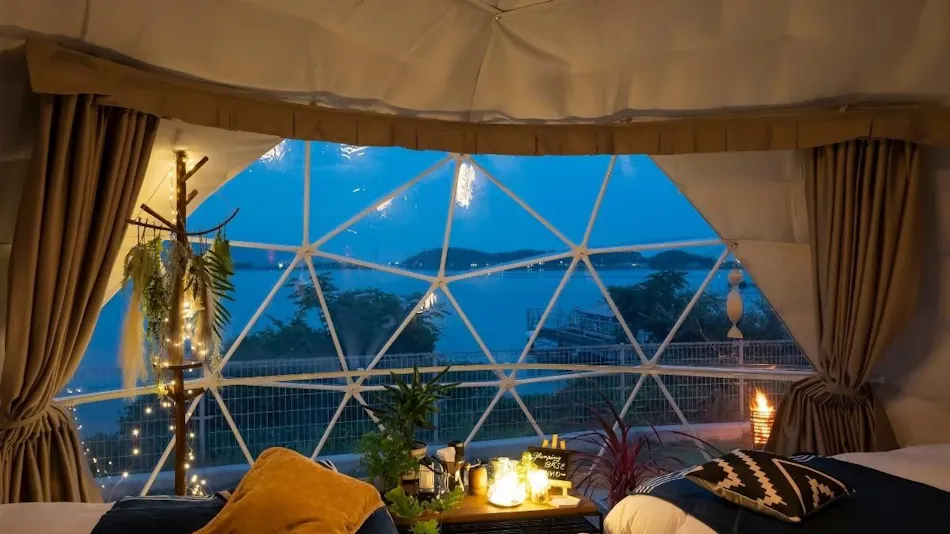 Lakeside Onsen Inn Kunibiki Glamping Base IZUMO