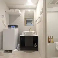 ห้องน้ำ อ่างล้างหน้า เครื่องซักผ้า (พร้อมผงซักฟอก) (ห้องน้ำแยก)