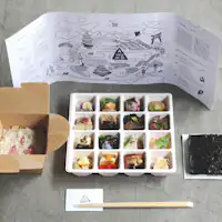 AWOMB "Sushi tenunan tangan" makan malam penghantaran