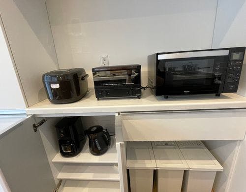 設置済みの家電です。