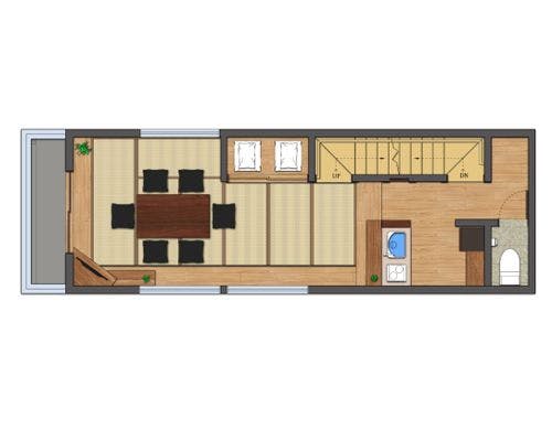 梅 2F 居間・キッチン