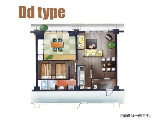 【ペット可・デラックスルーム間取り図】