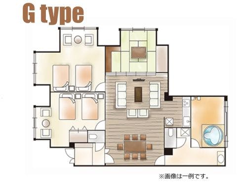 【グランドルーム間取り図】　※一例です。
