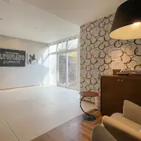 พื้นที่วิ่งเล่นสำหรับสุนัขในร่ม