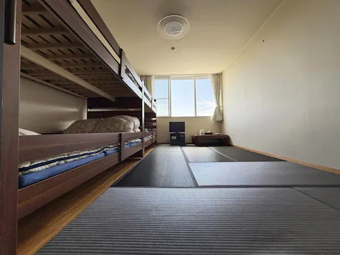 ห้องพักชั้น 3 แบบญี่ปุ่น ขนาด 7.5 เสื่อทาทามิ (เตียงสองชั้น 2 ชุด) / ตัวอย่าง