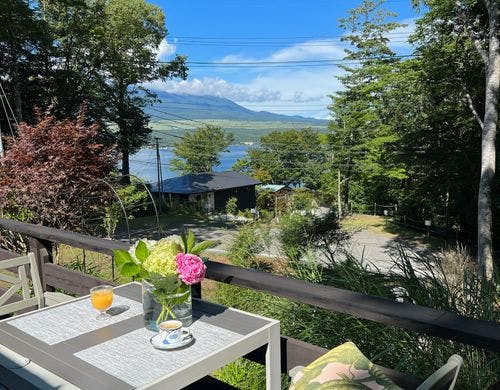 ウッドデッキから