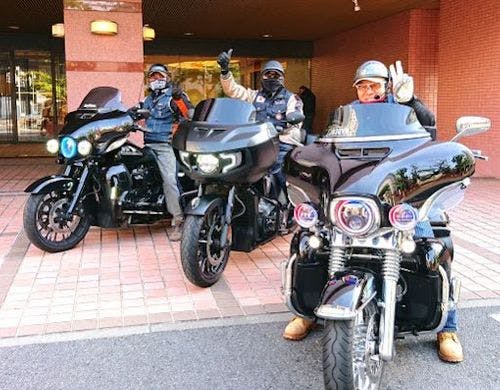バイク駐輪場の写真
