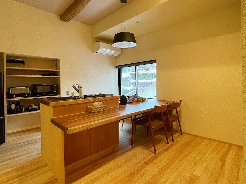 무구한 주방 카운터