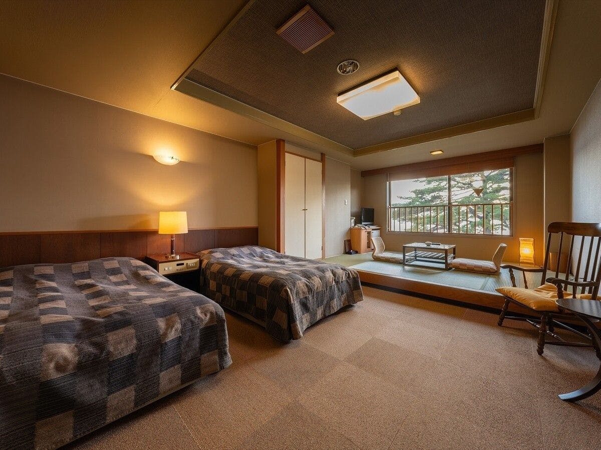 【ห้องพักทุกห้องวิวทะเลสาบ】ห้องคู่สไตล์ญี่ปุ่น-ตะวันตก 32 ตารางเมตร