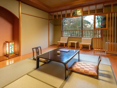 【Semua bilik pemandangan tasik】Bilik gaya Jepun 10 tatami + ruang balkoni luas