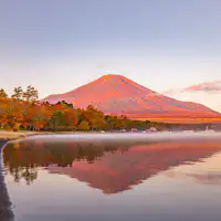 ภูเขาไฟฟูจิยามะในยามเย็น