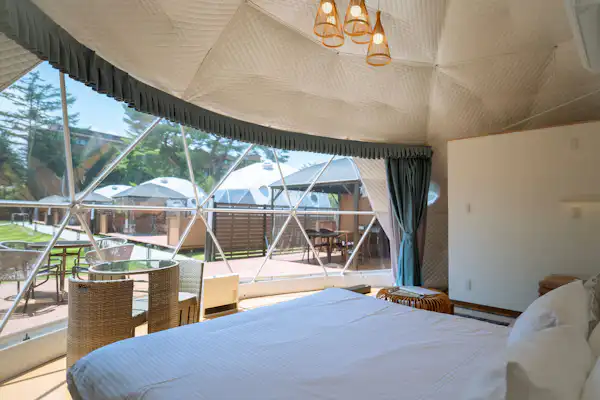 ภายในเต็นท์โดม