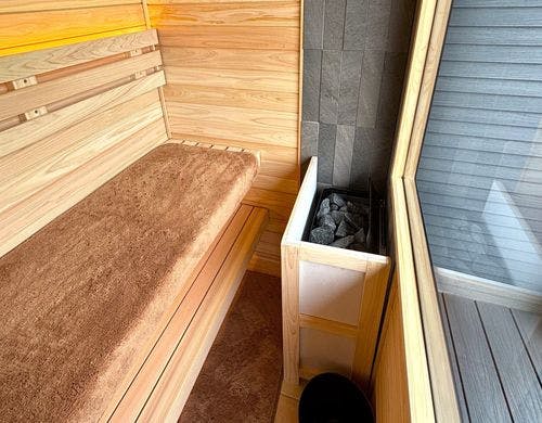 プレミアムラウンドテラスサウナ眺望