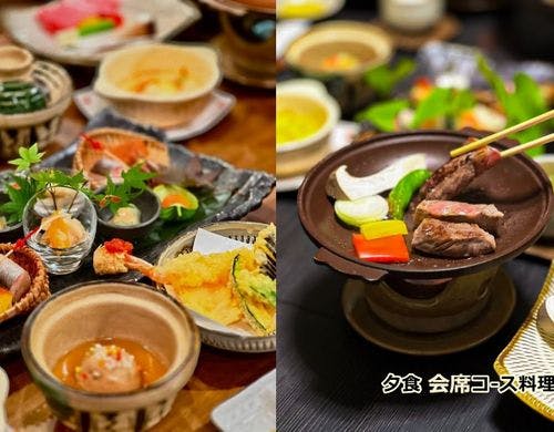 夕食：会席コース料理