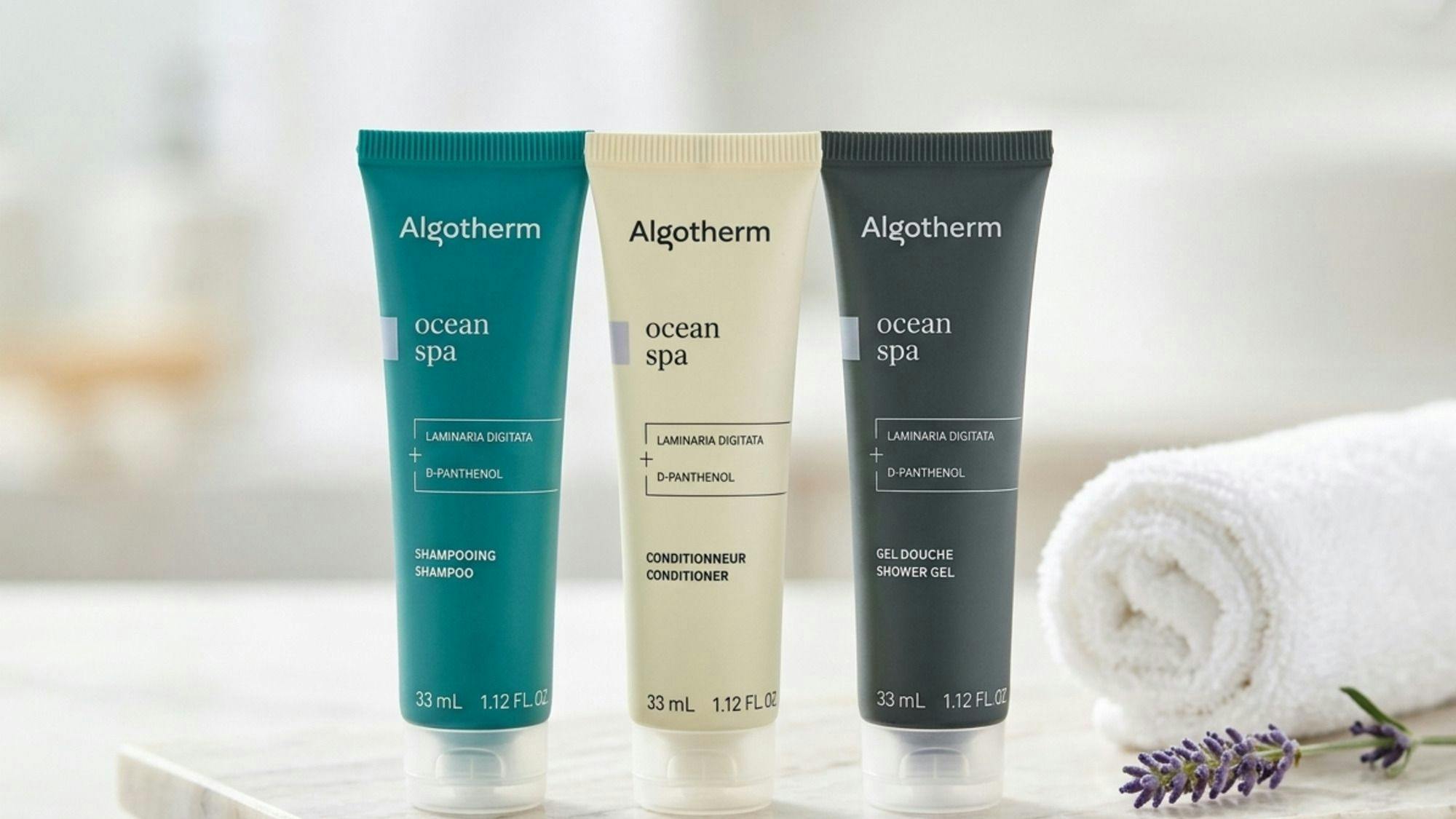 Merek Prancis <Algotherm> tersedia di semua unit.