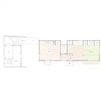 <แผนผังชั้นของที่พักที่มีหลังคามองเห็นทะเล>