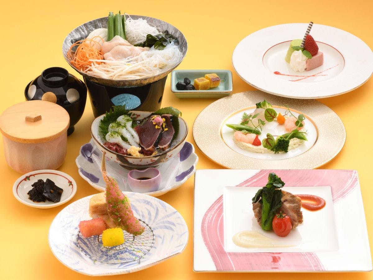 Hidangan kaiseki Jepang-Barat “Yui” Musim Semi 2026 (hanya ilustrasi)