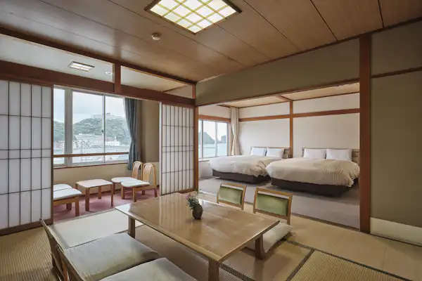 【ห้ามสูบบุหรี่】ห้องสไตล์ญี่ปุ่นและตะวันตก (ตัวอย่าง ห้อง 406) ฝั่งทะเล