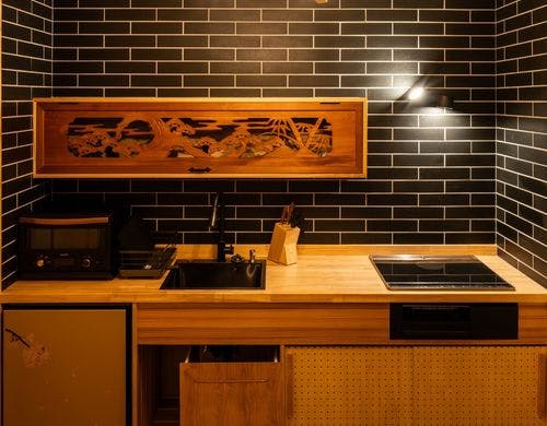 造り付け和モダンキッチン
