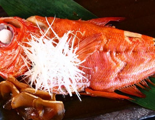 【夕食】金目鯛姿煮