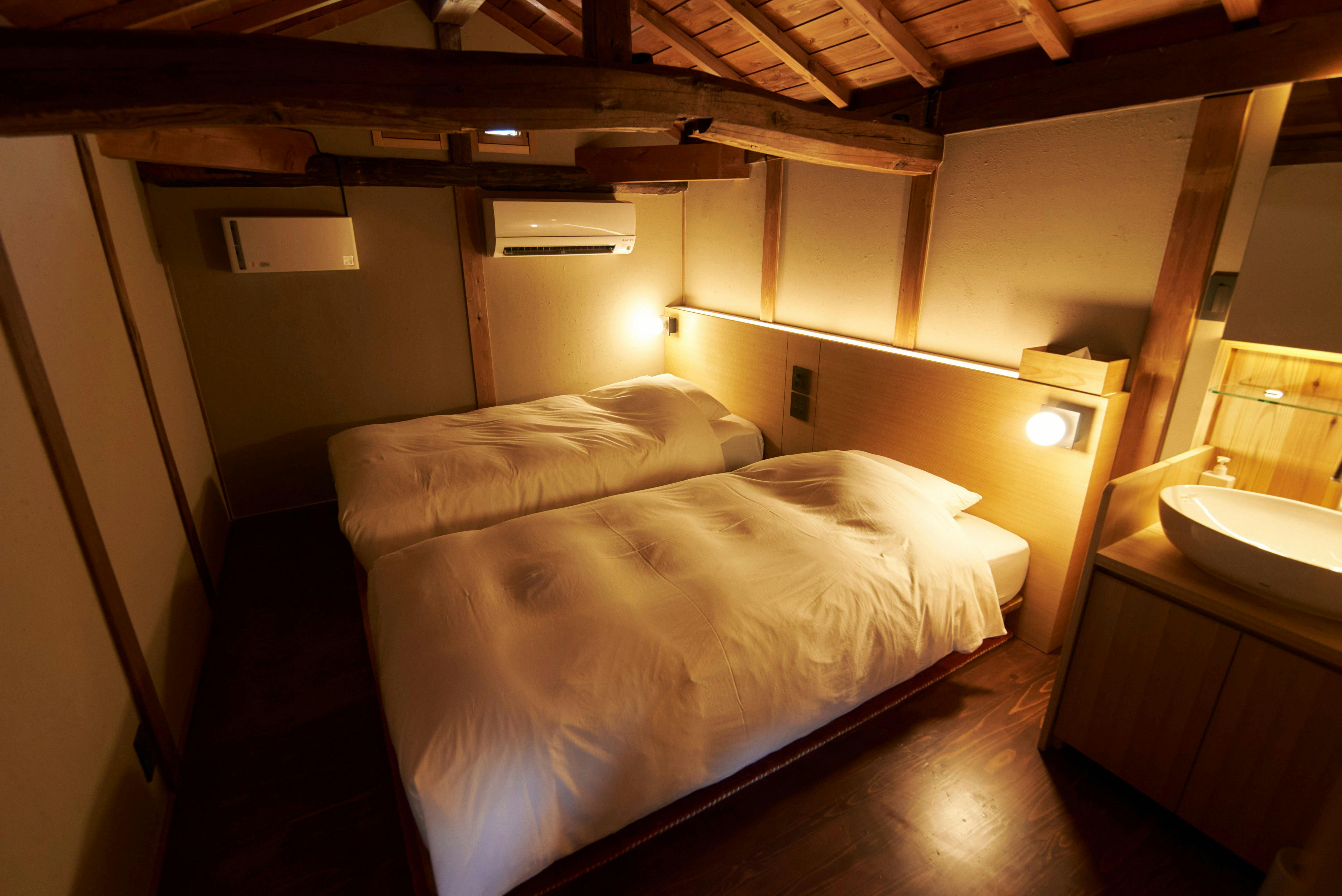 ห้องพักเตียงคู่ที่สะดวกสบาย