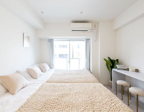 光が差し込む明るいお部屋で心地よい目覚め