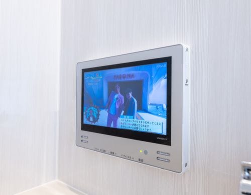 お風呂に入りながらテレビ鑑賞。