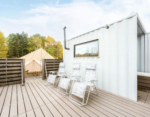 グランドテントサイト01　ウッドデッキ