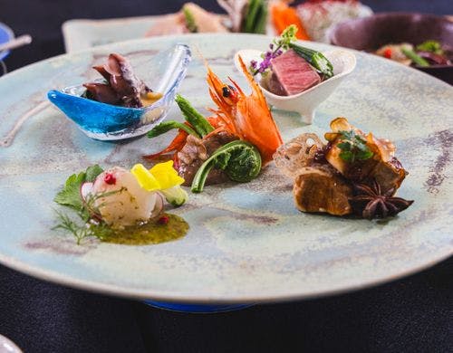 食べておいしいお食事。丁寧に調理