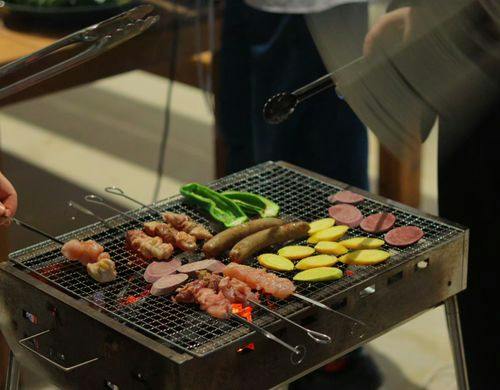 テラスにてBBQが楽しめます