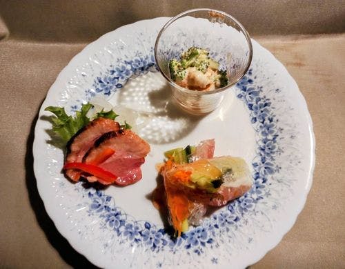 彩り豊かな3種前菜セット