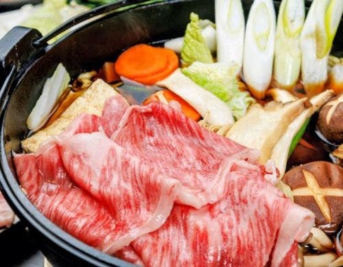 『飛騨牛ロースすき焼き』