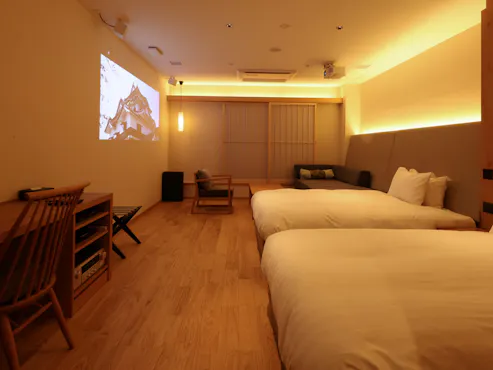 ห้องพักแบบเธียเตอร์ทวินรูม (35.8 ตารางเมตร)