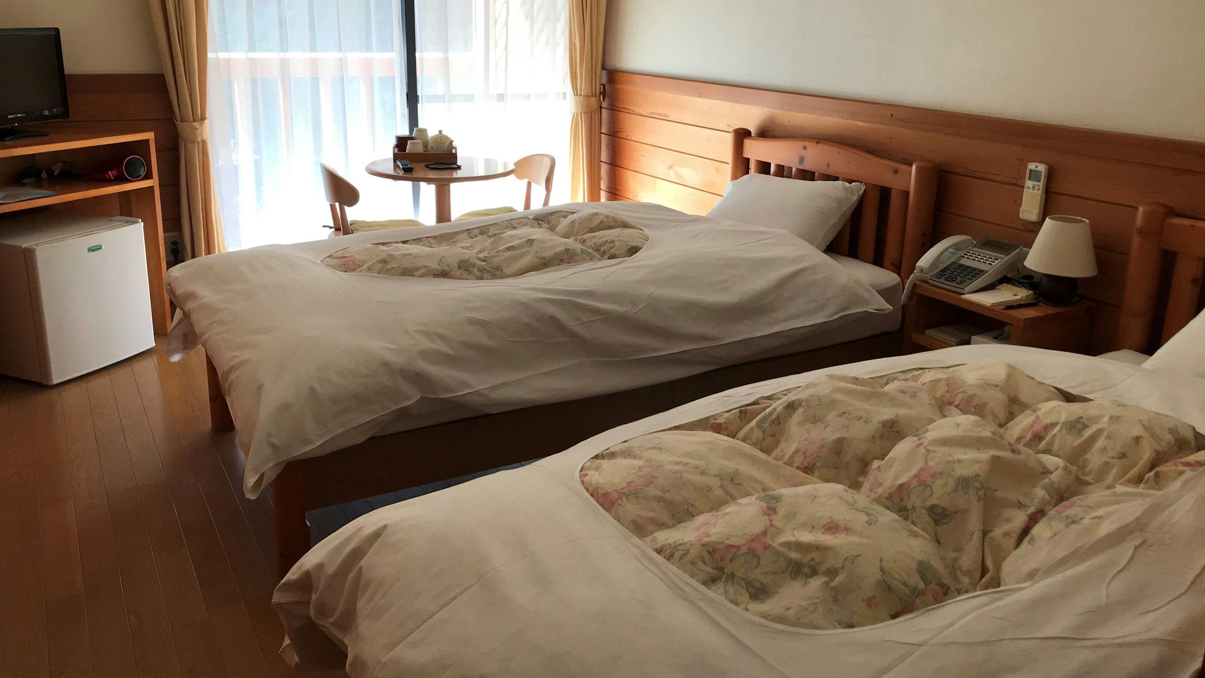 ห้องพักเตียงคู่สไตล์ตะวันตก