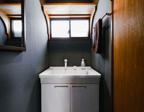 広々使える洗面台