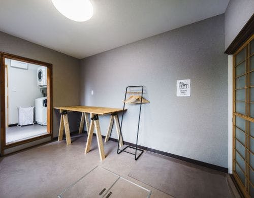 土間から上がれるトランクルーム