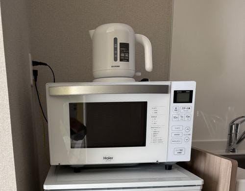 電子レンジ、ケトル完備しています