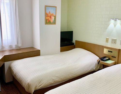 リニューアルしたツインルームA喫煙室です