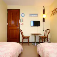 ห้องพักเตียงแฝดสไตล์ตะวันตก◆ห้องพักสไตล์คันทรี