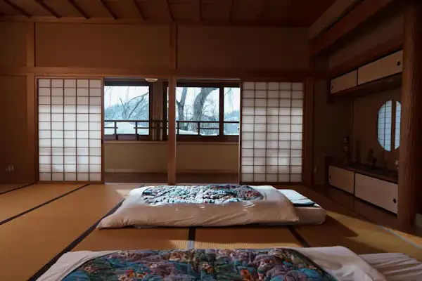 Pemandangan dari bilik tidur tingkat 2 (deretan pokok sakura)
